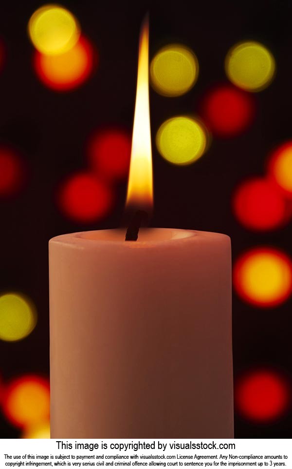 Black Background ; Burning ; Candlelight ; Candles