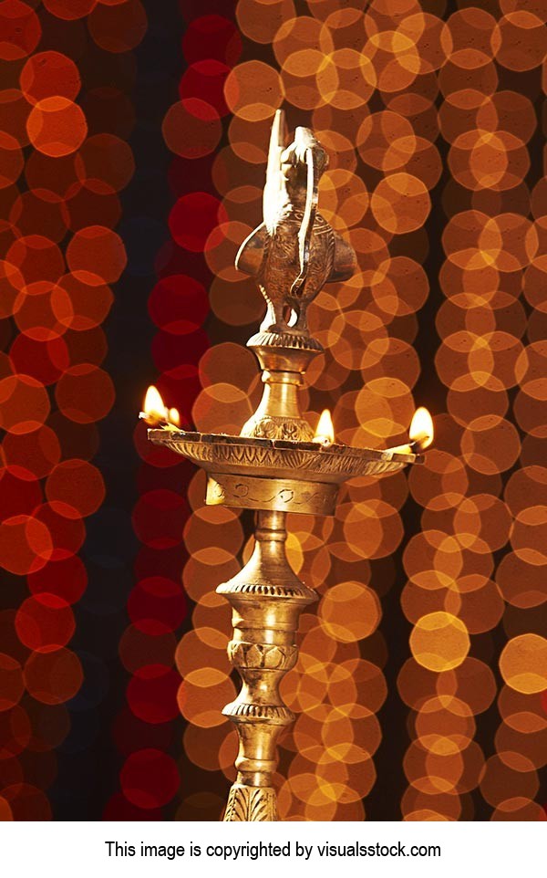 Diwali Metal Lamp Nobody