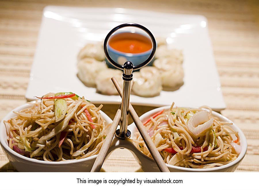 Arranging ; Bowl ; Chinese ; Chopsticks ; Chutney 