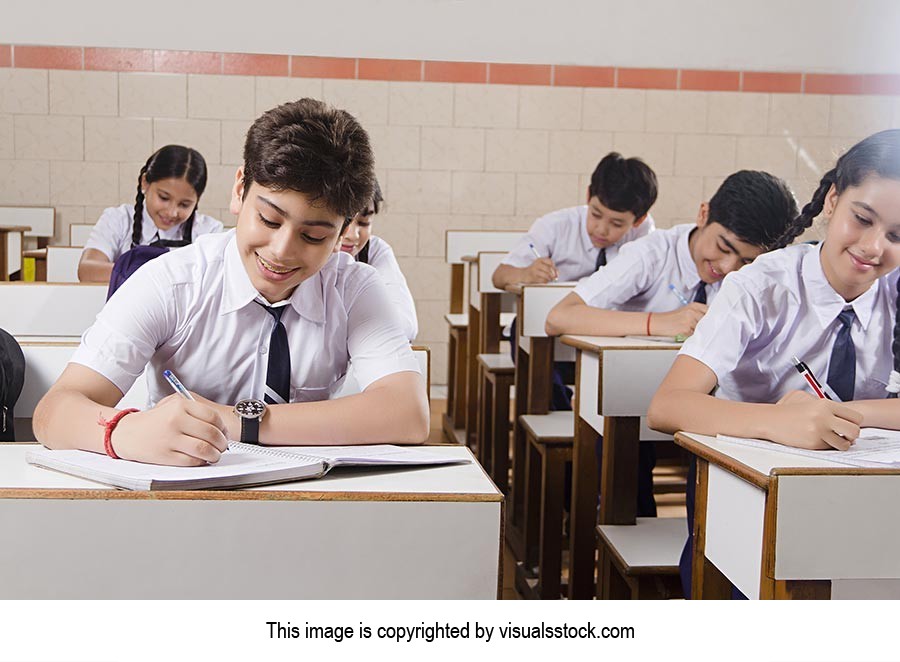 School Students Classroom Studying