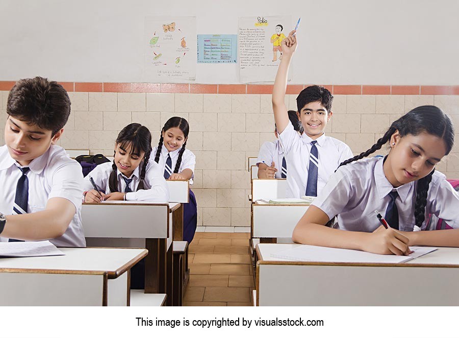 School Students Classroom Studying