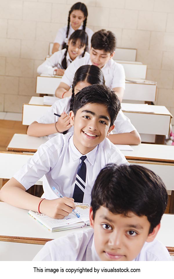 Group Students Classroom Studying