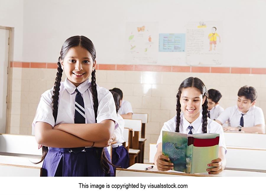 Indian Students Classroom Studying