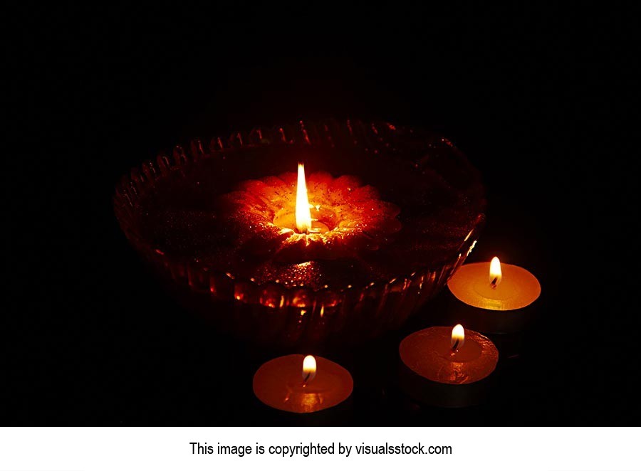 Arranging ; Black Background ; Bowl ; Burning ; Ca