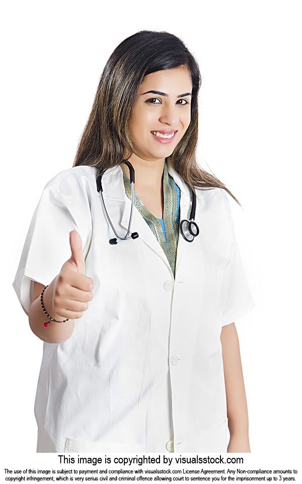 Woman Doctor Thumbs up