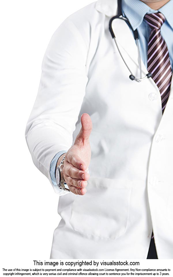 Man Doctor Offering Handshake