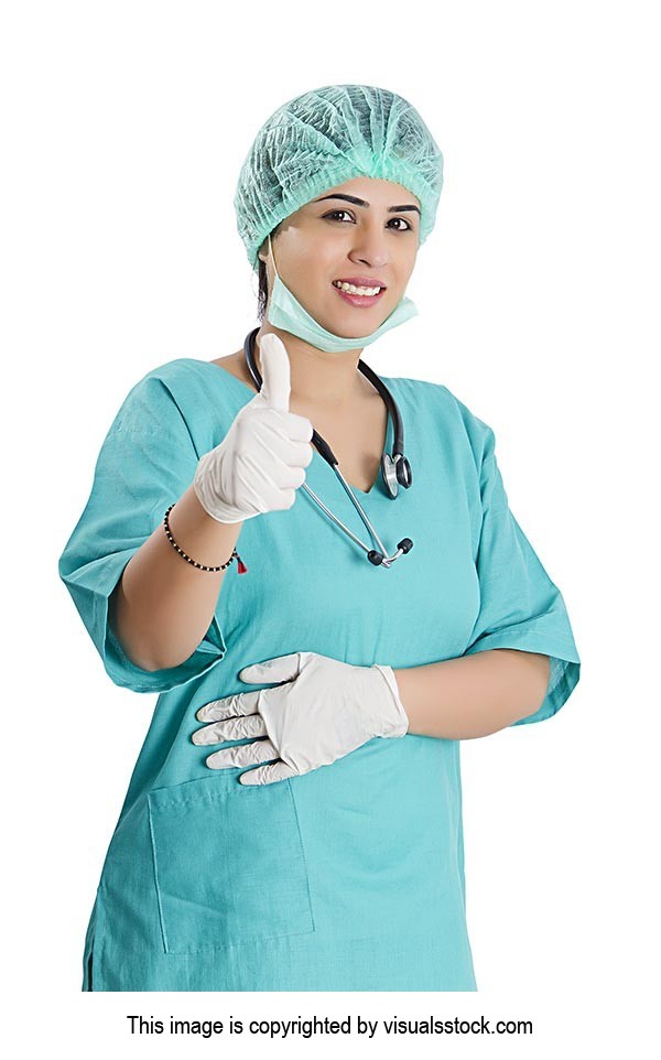 Woman Surgeon Doctor Thumbsup