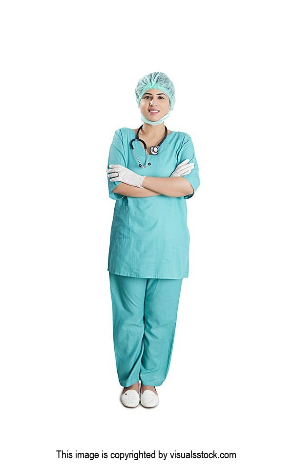 Woman Surgeon Doctor Arms Crossed