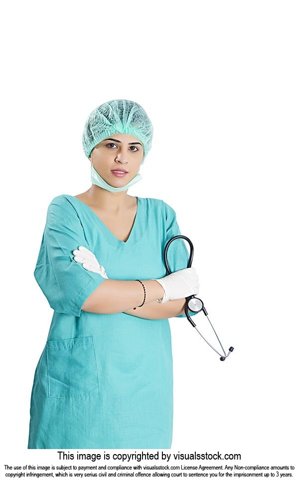Female Surgeon Doctor Arms Crossed