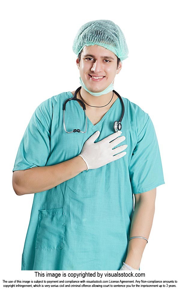 Pledging Man Surgeon Doctor