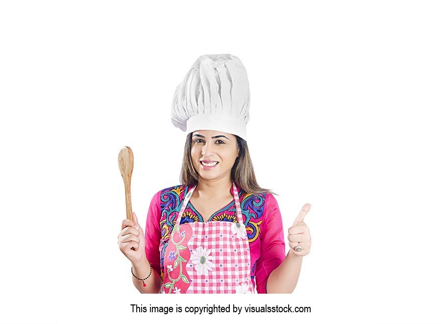 Woman kitchen Holding Utensil Thumbsup