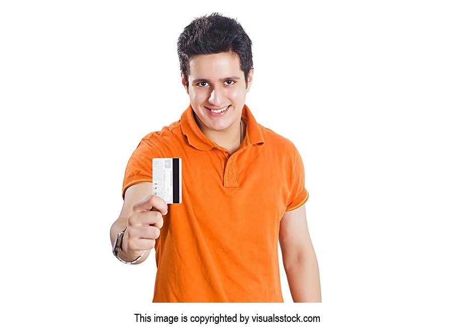 Men Showing Credit Card