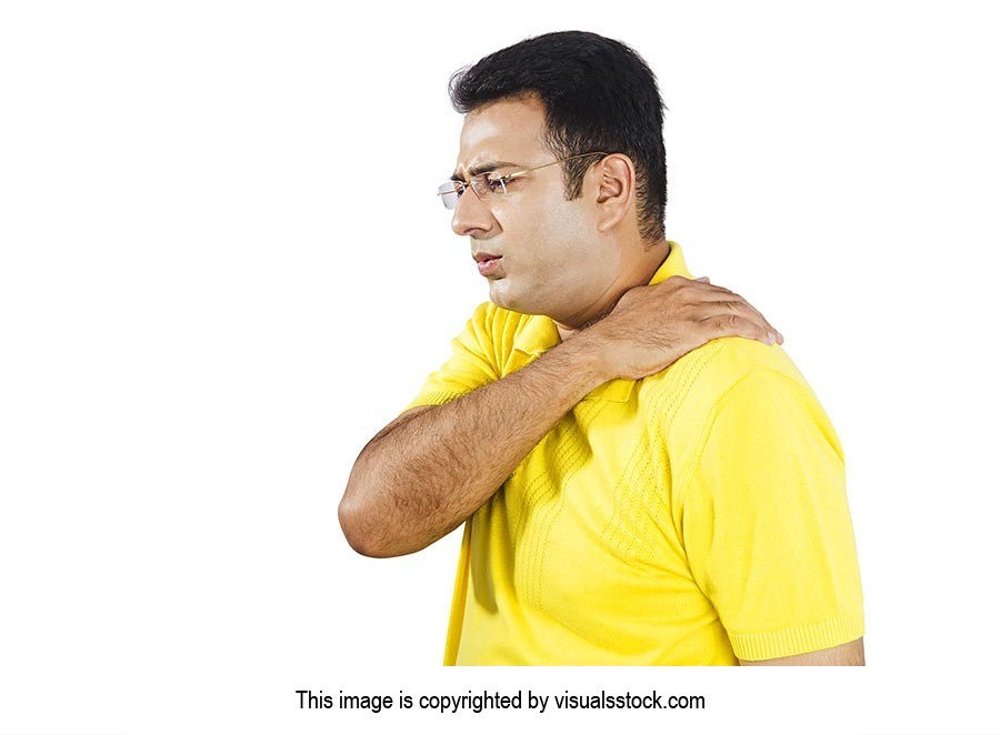 Indian Man Shoulder Joint Pain