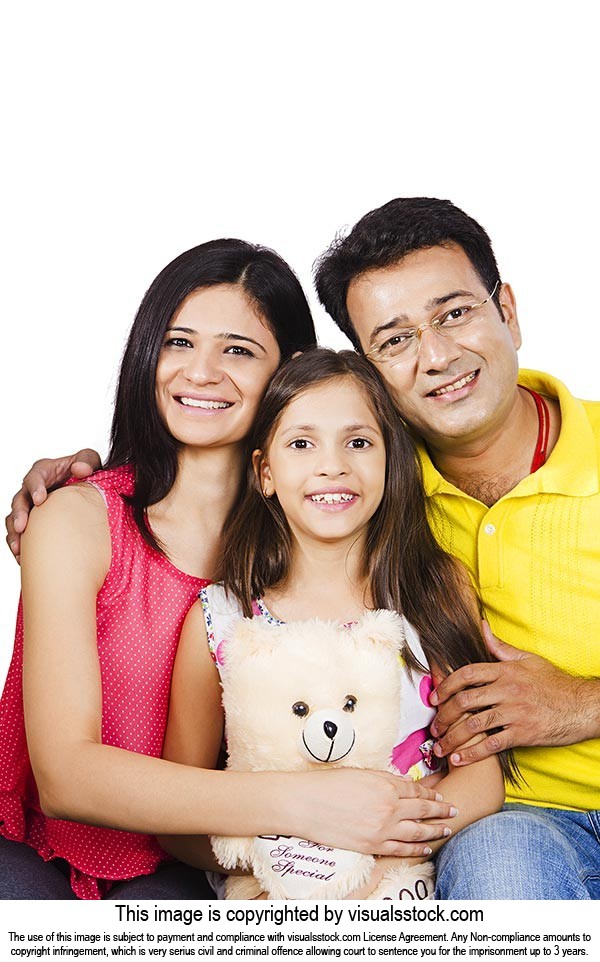 Indian Parents Caring Daughter