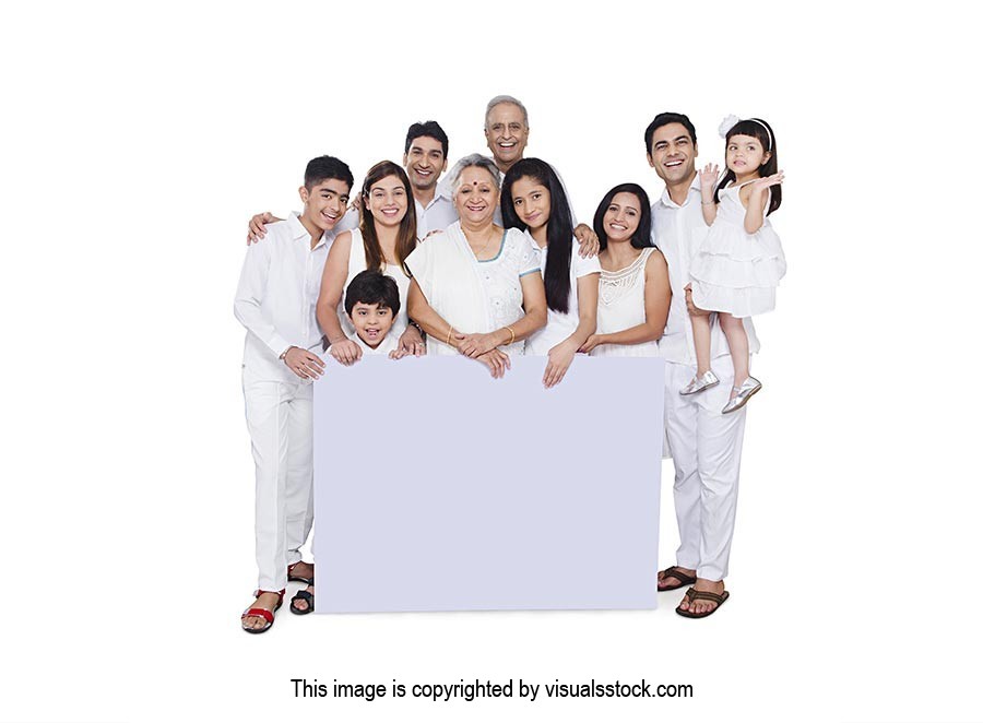 Group Joint family Holding White Board