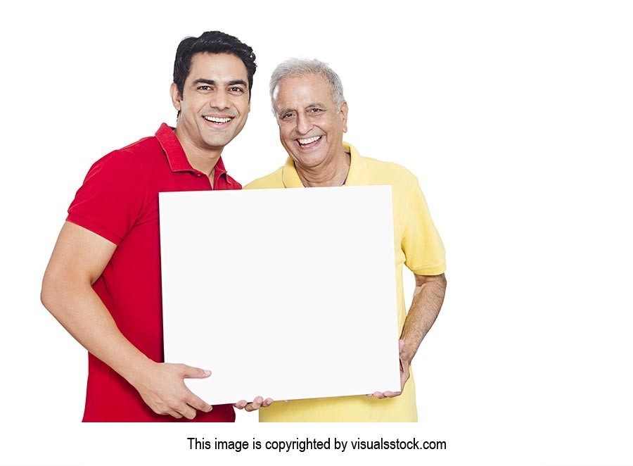 Father Son Showing Message Board