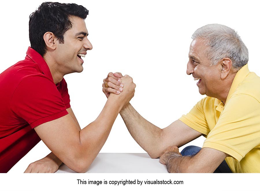 Father Son Arm-wrestling Competition