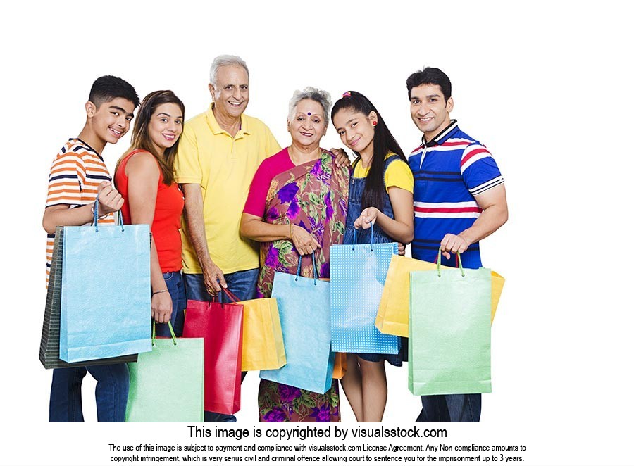 Happy Generations Family Shopping Bags