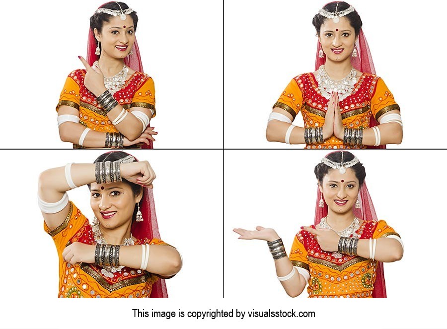 Montage Photo Rajasthani Woman Facial Expression