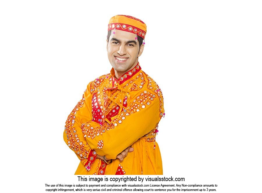 Indian Traditional Gujrati Man Costume