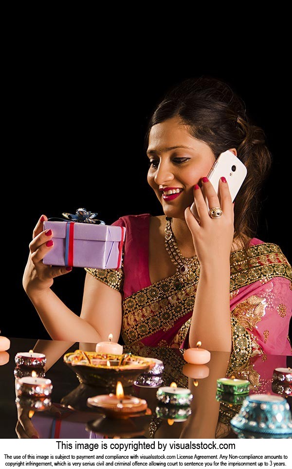 Woman Diwali Gratitude Gift Talking Phone