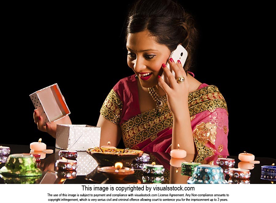 Women Diwali Surprise Opening Gift Talking Phone