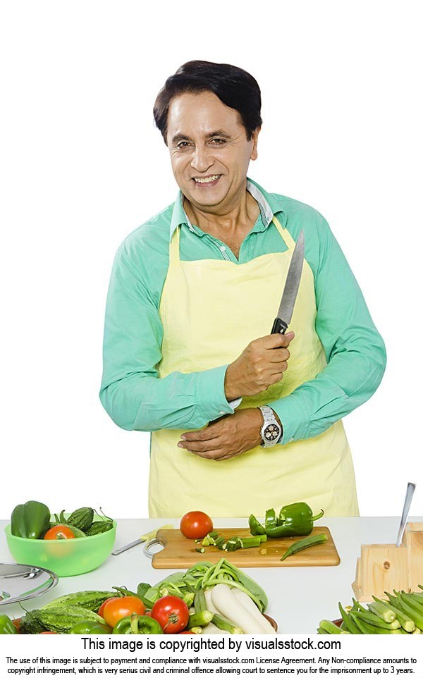 1 Person Only ; 40-50 Years ; Adult Man ; Apron ; 