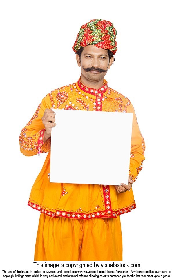 Gujrati Man Showing Whiteboard