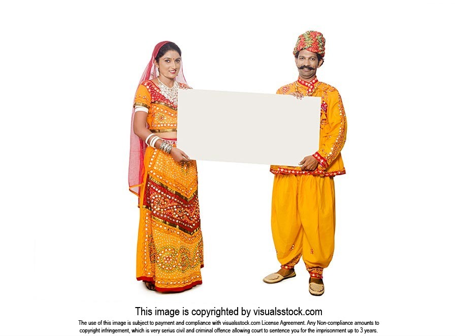 Gujrati Couple Sowing Message board