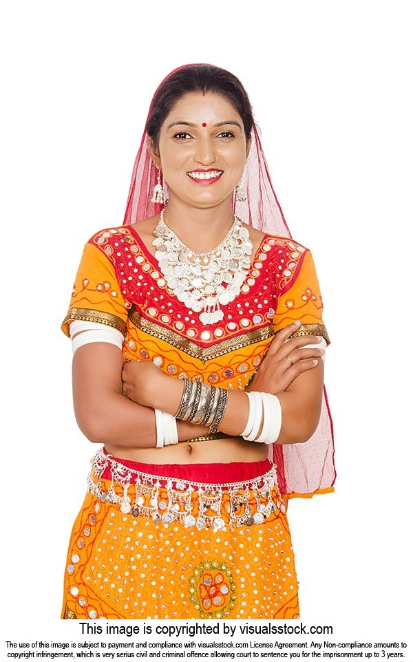 Gujrati Woman Traditional Dress