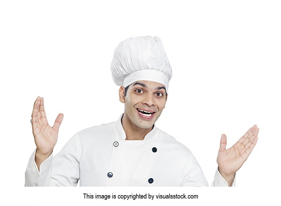 Indian Man Chef Hotel Service Shocking