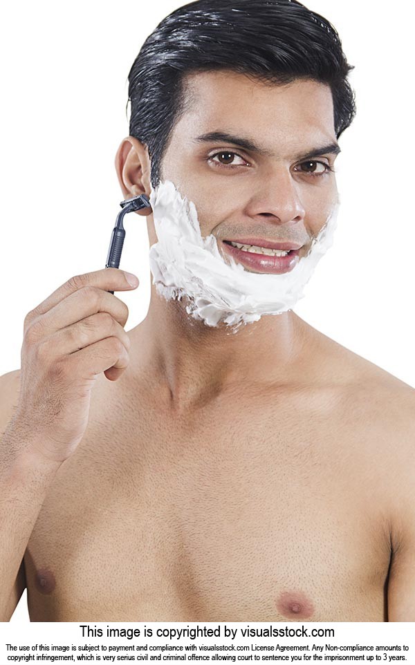 Man Face Shaving Cream Shave skin
