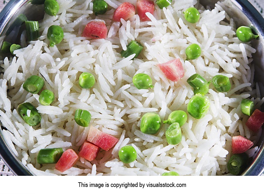 Basmati ; Beans ; Bowl ; Carrot ; Close-Up ; Color