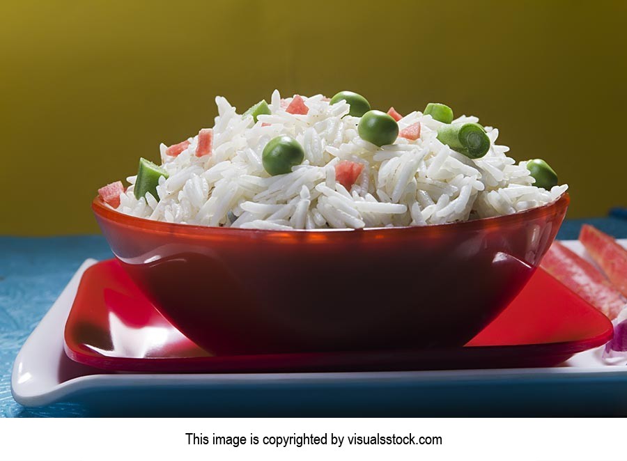 Basmati ; Beans ; Bowl ; Carrot ; Close-Up ; Color