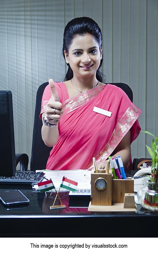 Business Lady Office Thumbsup