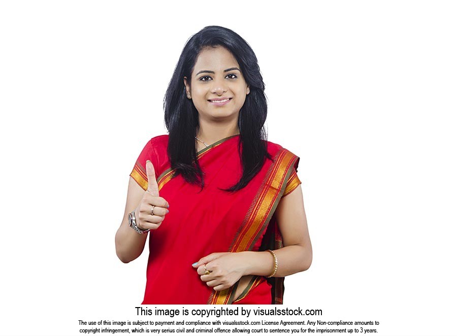 Indian Business Woman Thumbs up