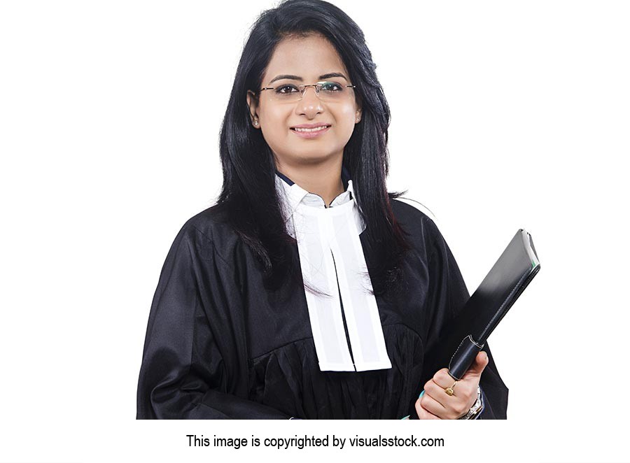 Woman Lawyer Holding File