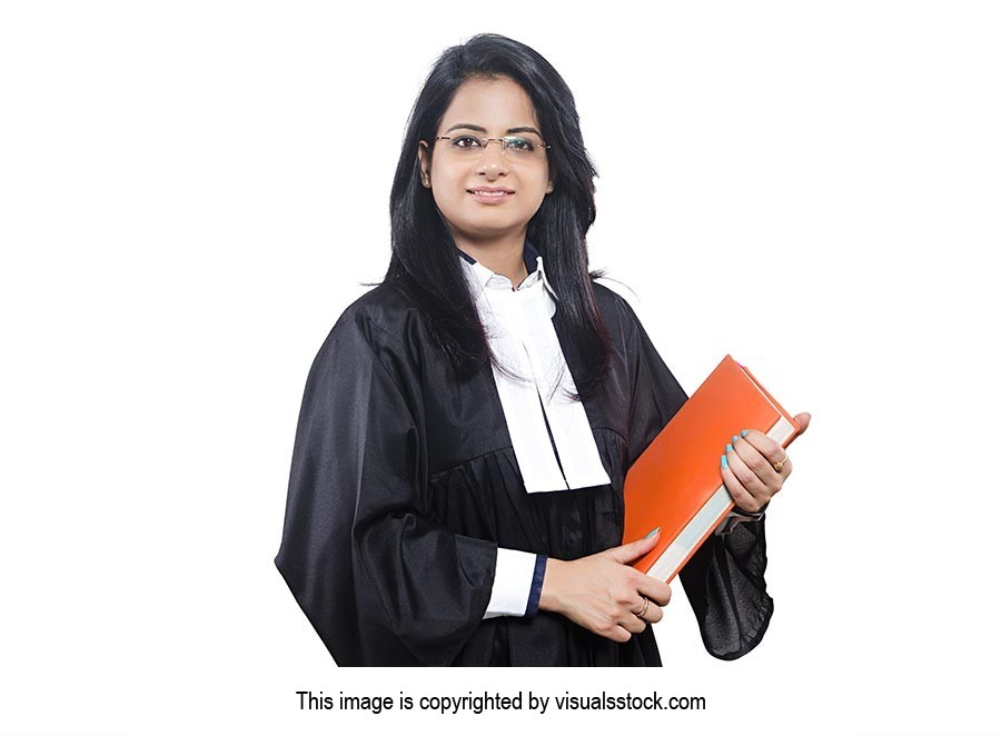 Woman Lawyer Holding Book