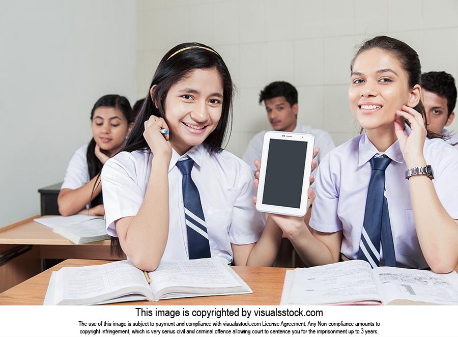 School Girls Friend Tablet Showing