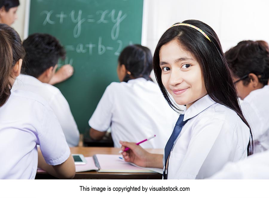 School Students Classroom Studying