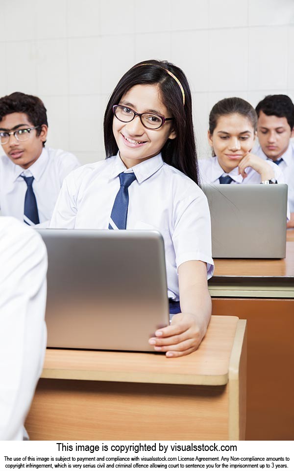 School Students Education Laptop