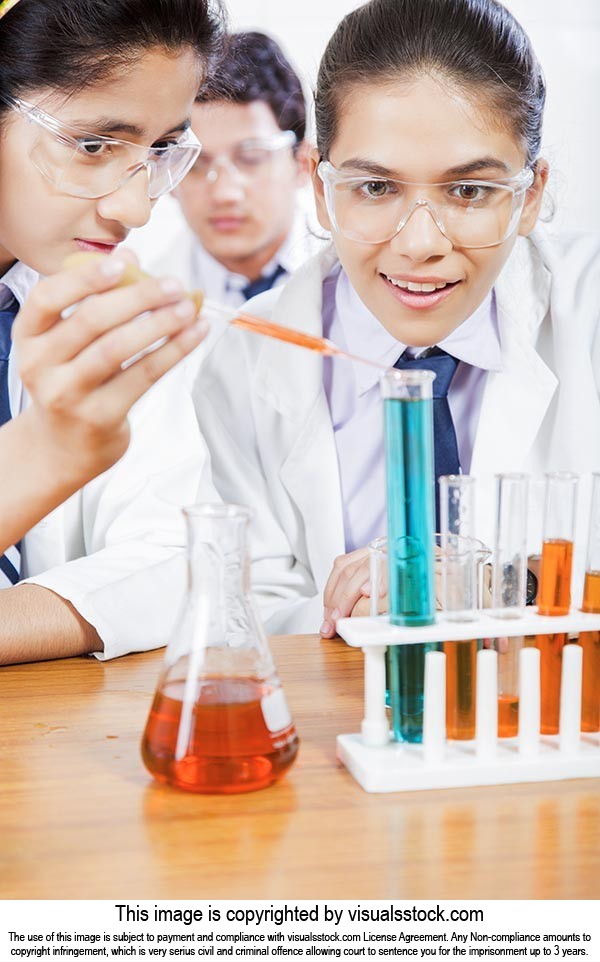 Teenager Students Lab Research