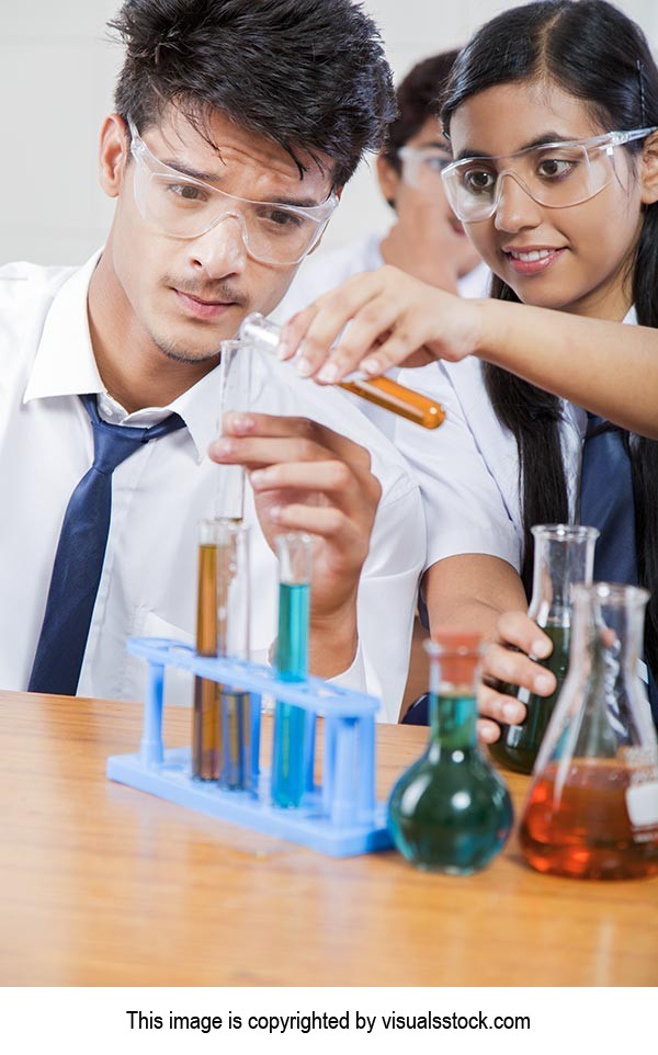 Teenager Students Lab Research