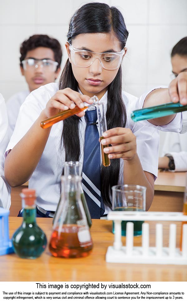 Teenage Girl Science Lab