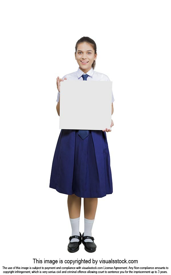 Teenage Girl Student White Board