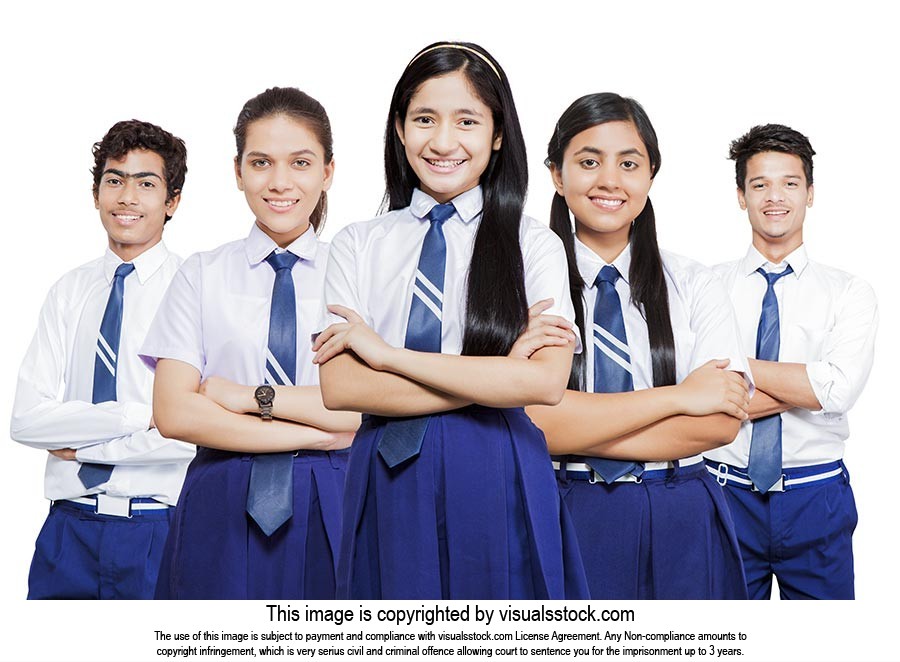 Indian Teenagers School Students