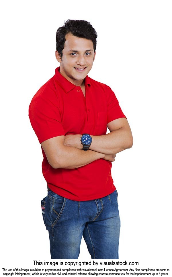 Indian Young Man Arms Crossed