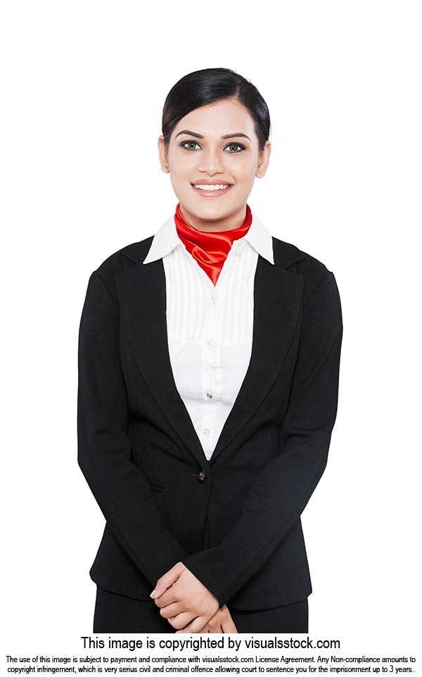 Indian Adult Woman Air Hostess