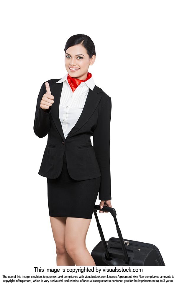 Indian Airhostess Thumbs up