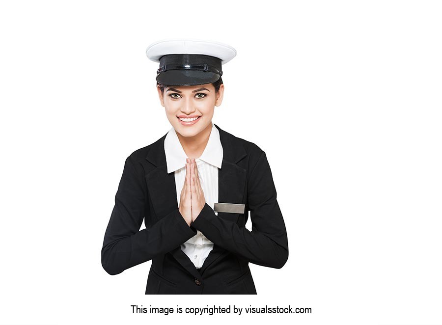 Adult woman Pilot Greeting